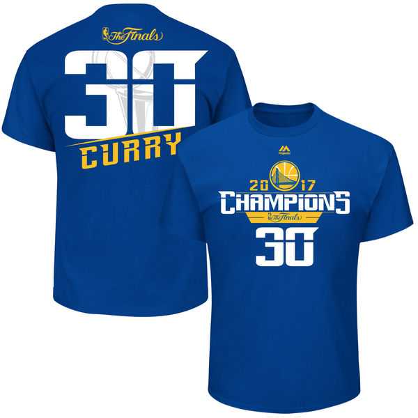 Men's Golden State Warriors 30 Stephen Curry 2017 NBA Champions T-Shirt Royal FengYun,We sell and wholesale Men's Golden State Warriors 30 Stephen Curry 2017 NBA Champions T-Shirt Royal FengYun on line form chian!